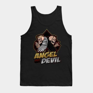 Angel or Devil skull faces Tank Top